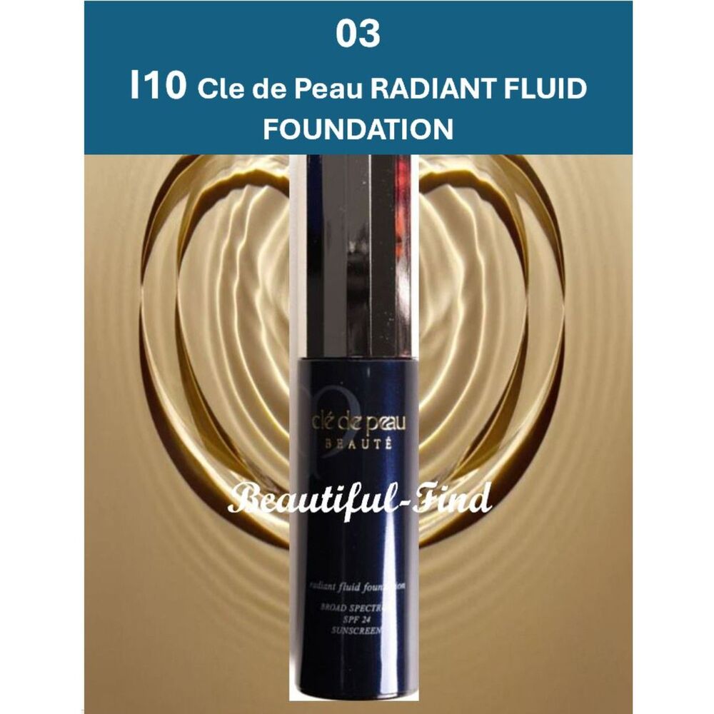 Cle de Peau I10 Very Light Ivory Radiant Fluid Foundation SPF24 New